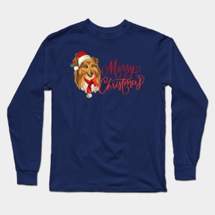 Christmas Collie Long Sleeve T-Shirt